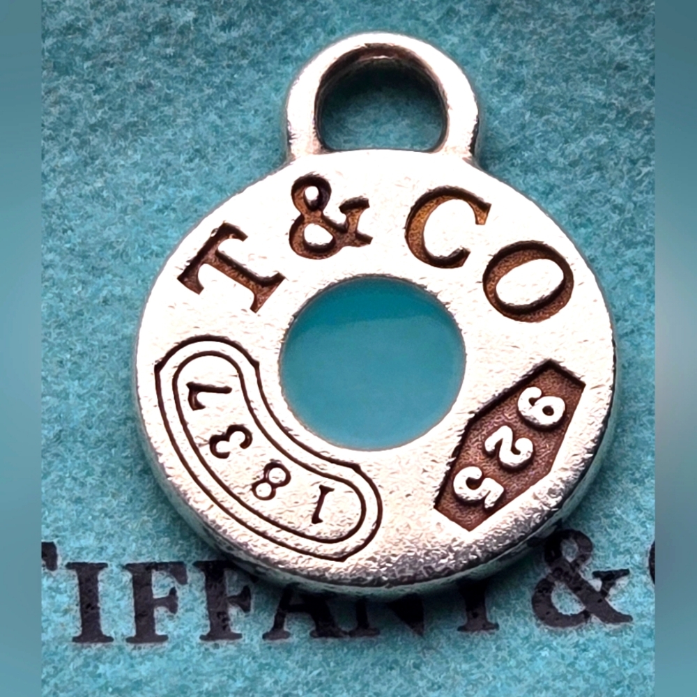 Tiffany & Co. Blue Enamel 1837 Charm